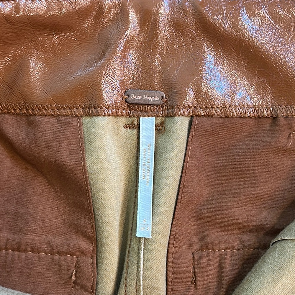 Free People Leather Pants - Picture 2 of 7